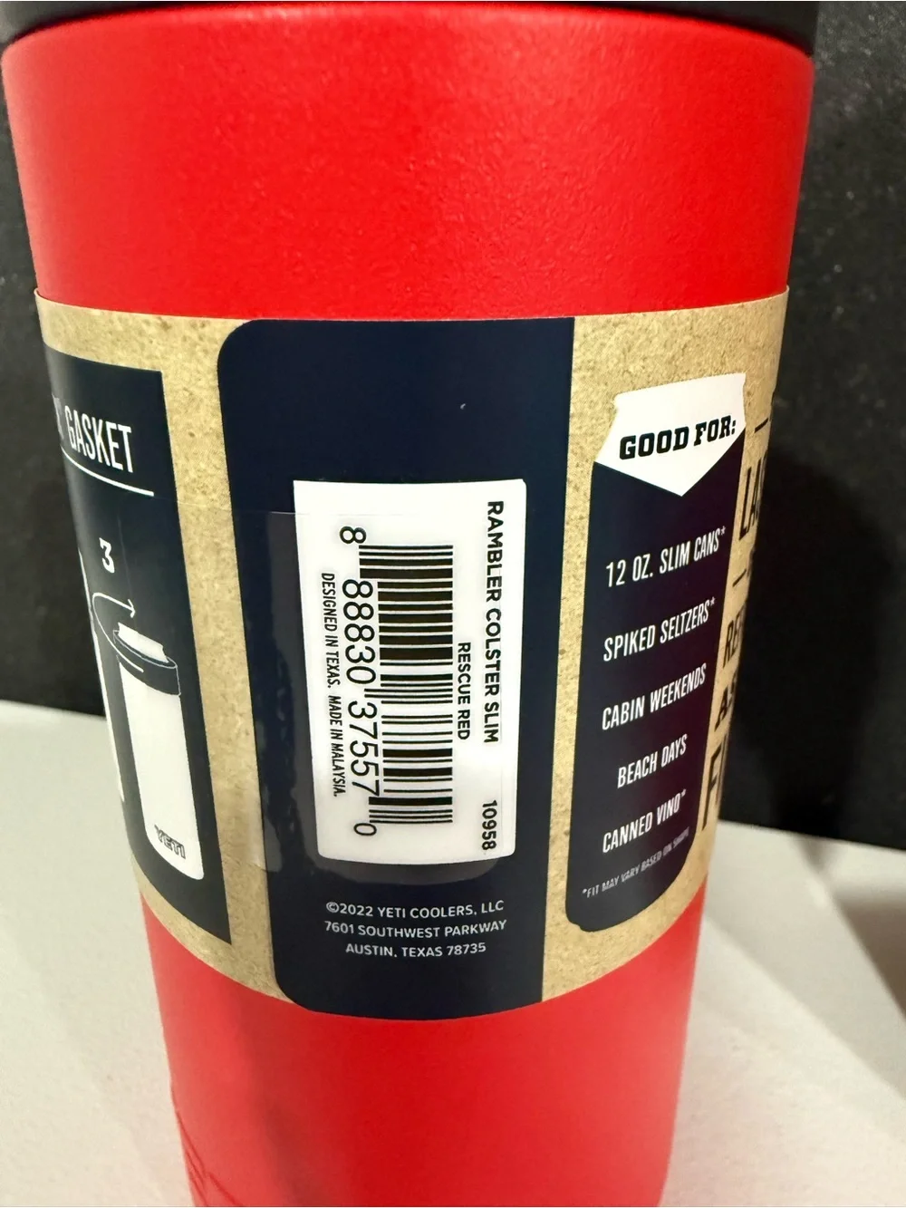 Yeti Red Rambler Set - Travel Mug, Lowball, and Colster